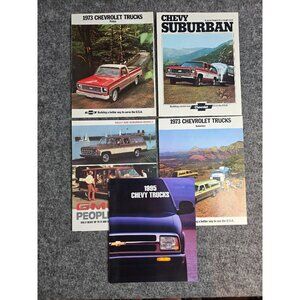 1973 & 1995 Chevrolet GMC Truck Suburban Rally Printed Sales Brochure Lot #3